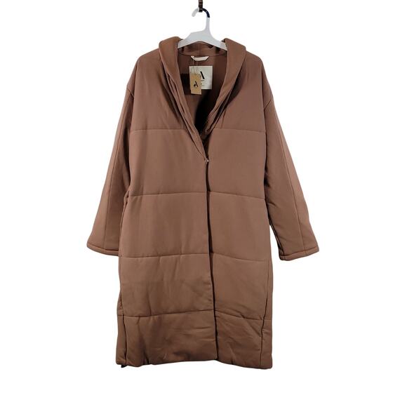 Amazon Aware Women's Long Winter Coat, Brown, Size M, NWT - Picture 1 of 7